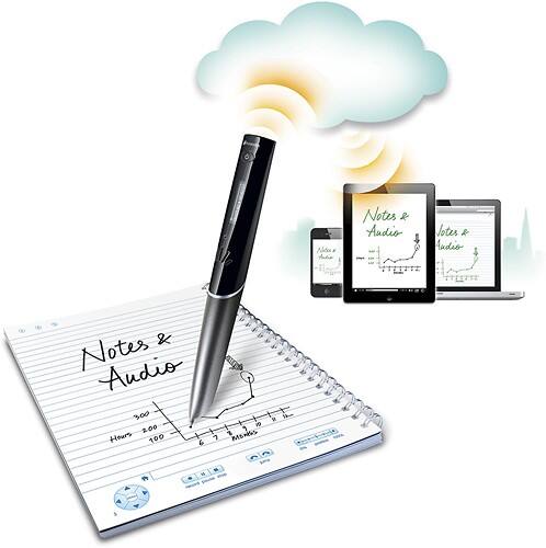 Front Standard. Livescribe - Sky 4GB Wi-Fi Smartpen.