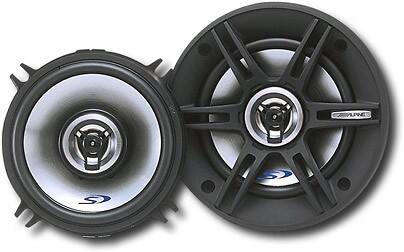 Front Standard. Alpine - 5-1/4" Coaxial 2-Way Car Speakers w/Polypropylene Cones (Pair).