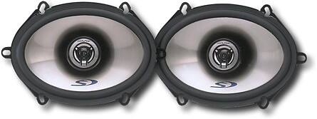 Front Standard. Alpine - 5" x 7" 2-Way Coaxial Car Speakers w/Polypropylene Cones (Pair).