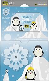 Front Large. Best Buy GC - $15 Penguin Chill Holiday Gift Card.