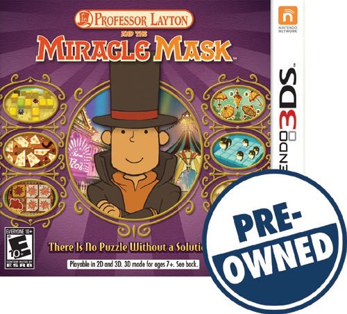 Professor Layton and the Miracle Mask — PRE-OWNED - Nintendo 3DS