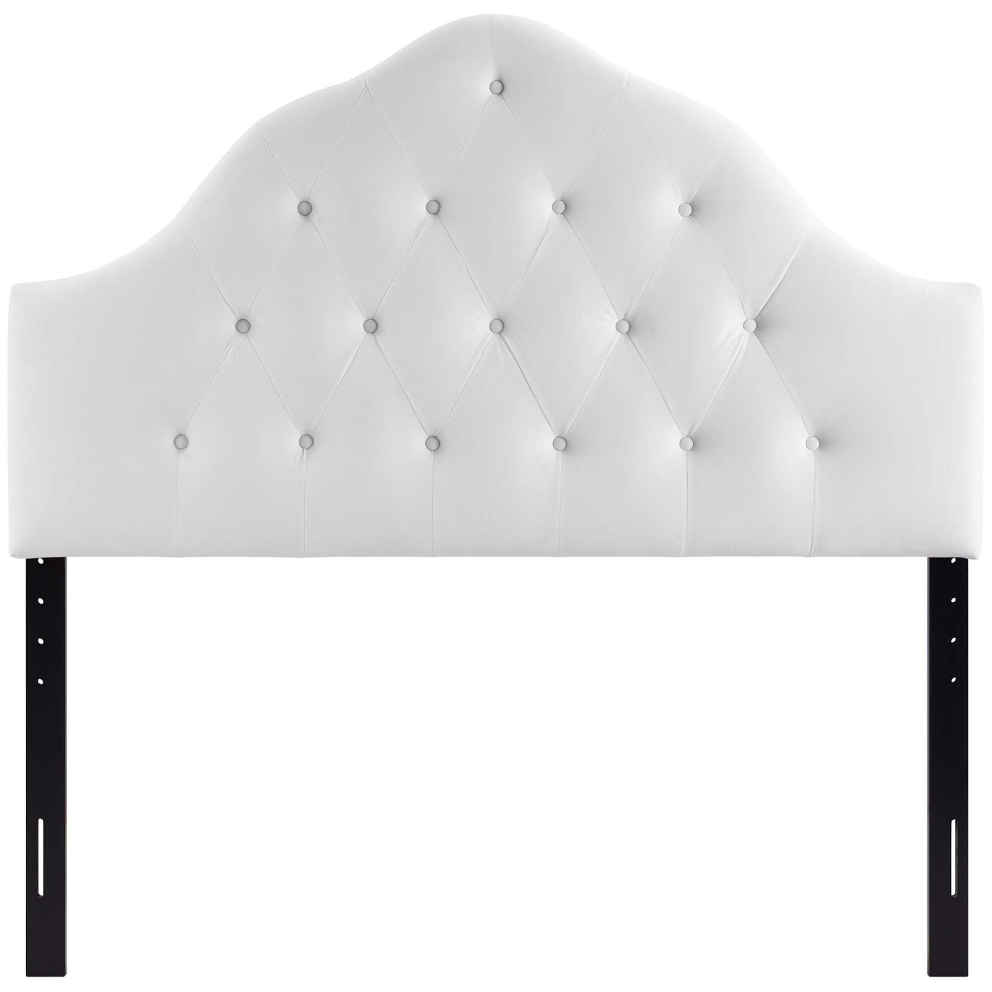 Alt View 1. Modway - Sovereign Diamond Tufted Performance Velvet Queen Headboard by Modway - White.