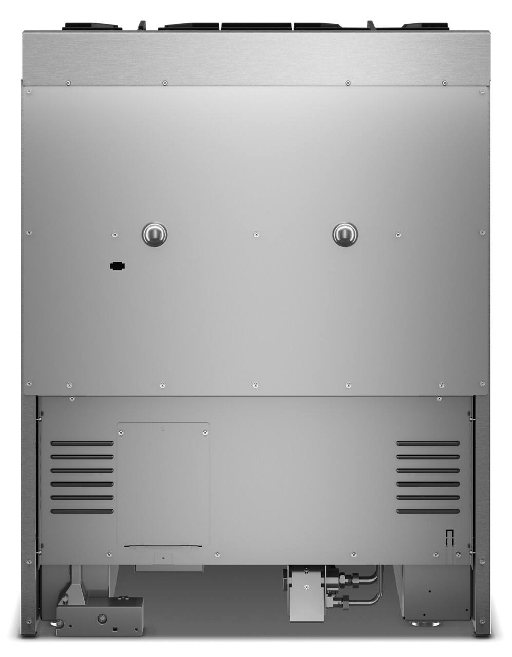 Back. KitchenAid - 4.1 Cu. Ft. Slide-In Commercial Gas True Convection Range with Self-Cleaning and No Preheat Air Fry Mode - Juniper.