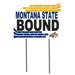 Jardine - Montana State Bobcats 18'' x 24'' Bound Yard Sign - White
