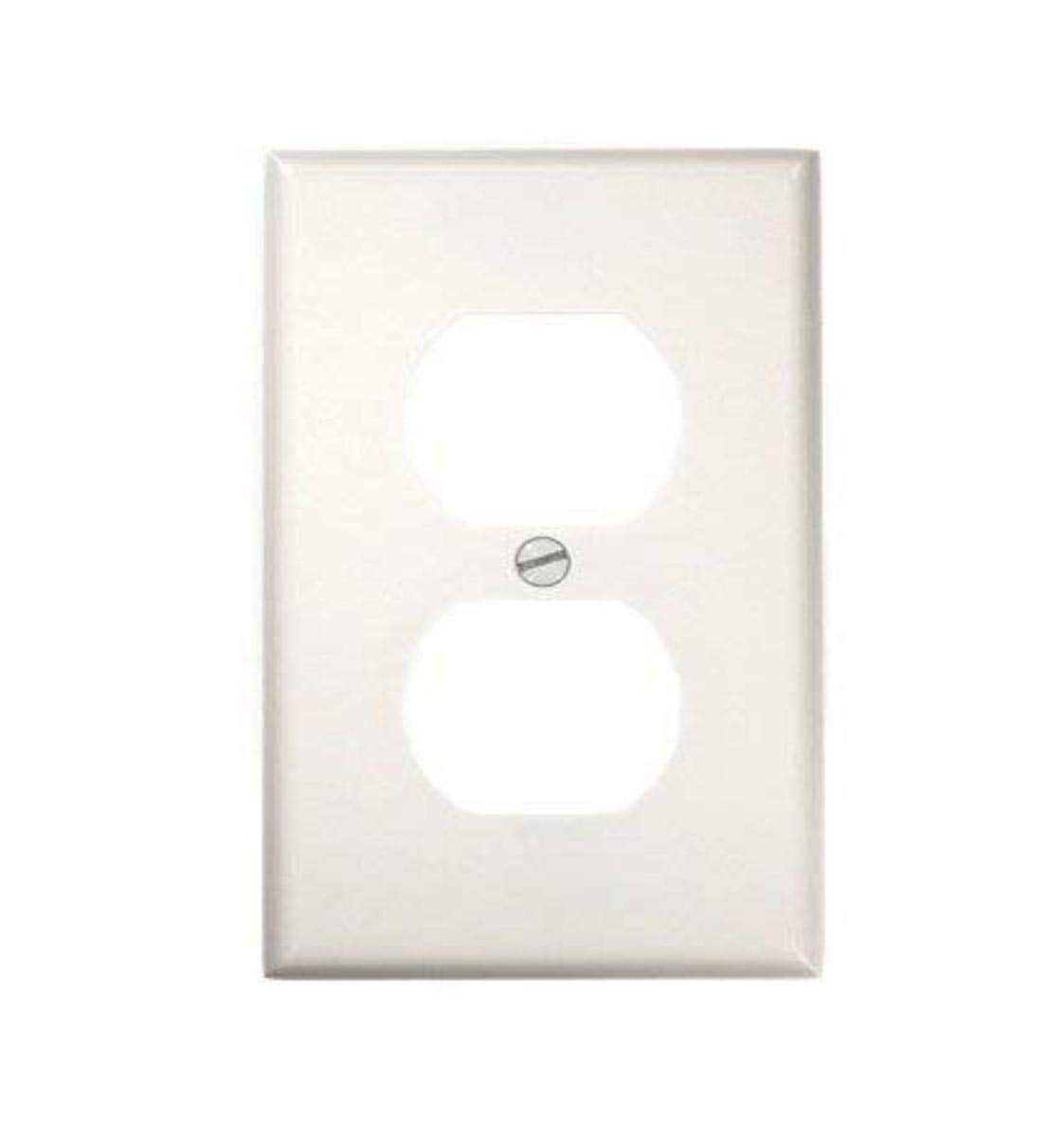 Leviton - 1 gang Thermoset Plastic Duplex Wall Plate 1 pk (Case of 20) - White