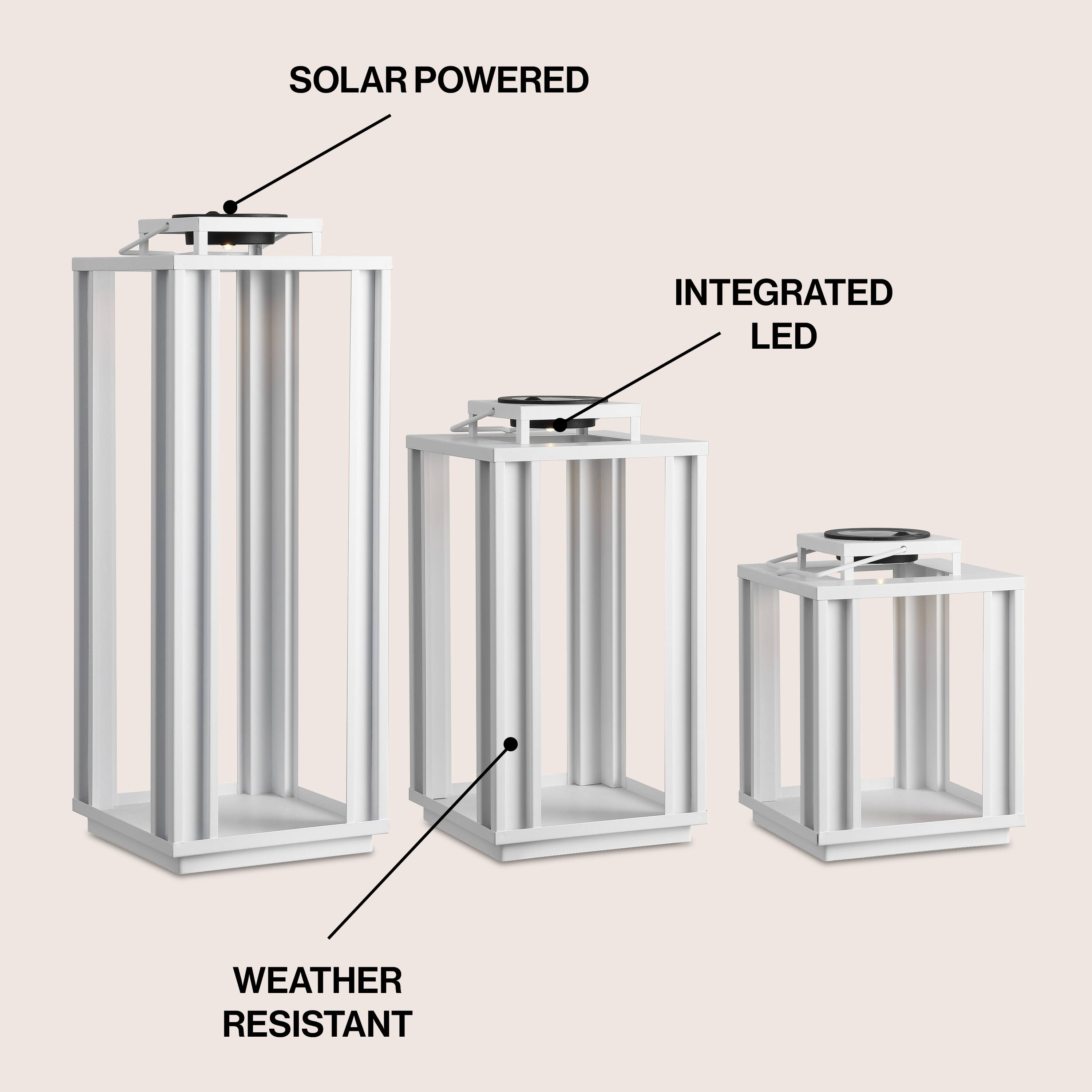 SOLAR POWERED  
INTEGRATED LED  
WEATHER RESISTANT