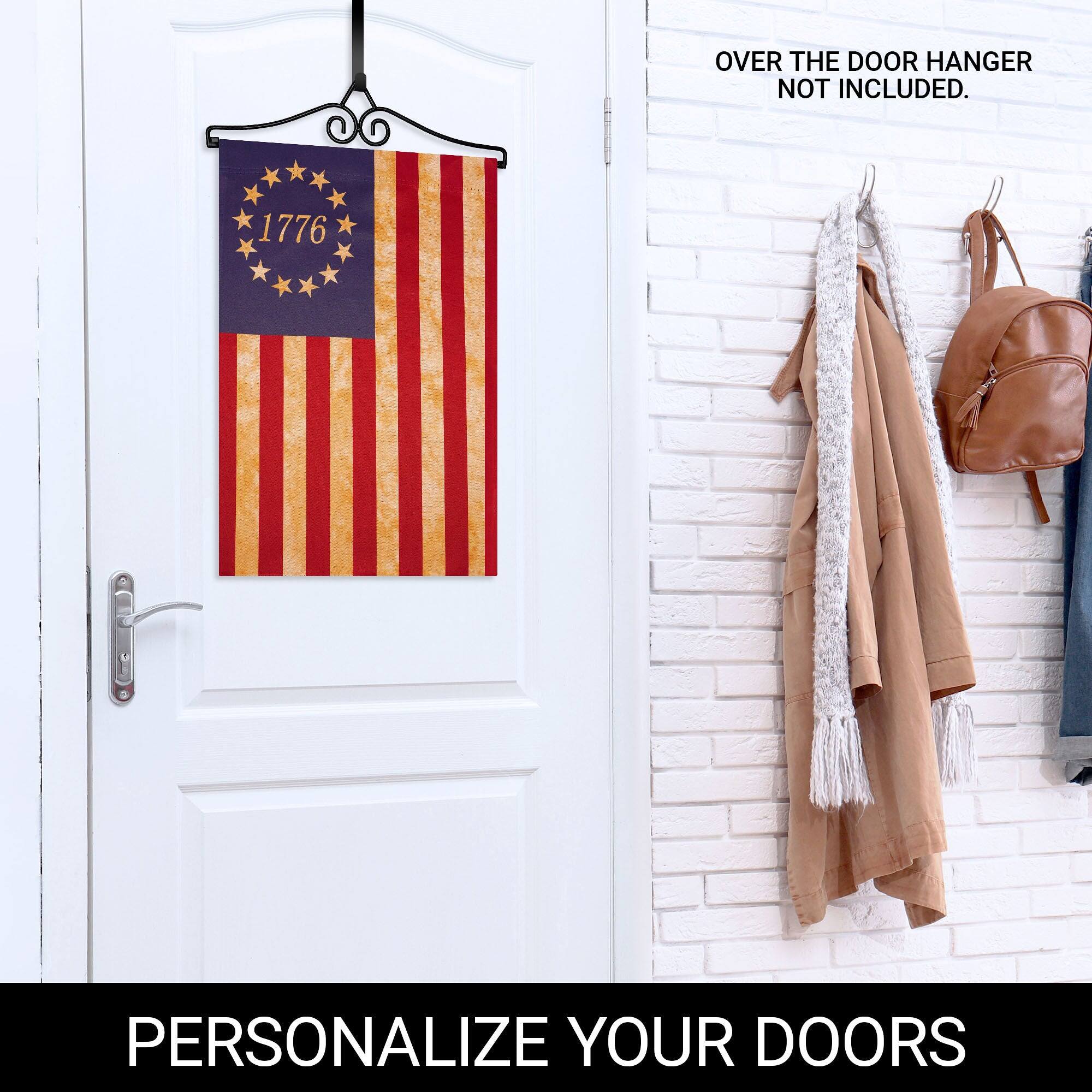 OVER THE DOOR HANGER NOT INCLUDED.

PERSONALIZE YOUR DOORS