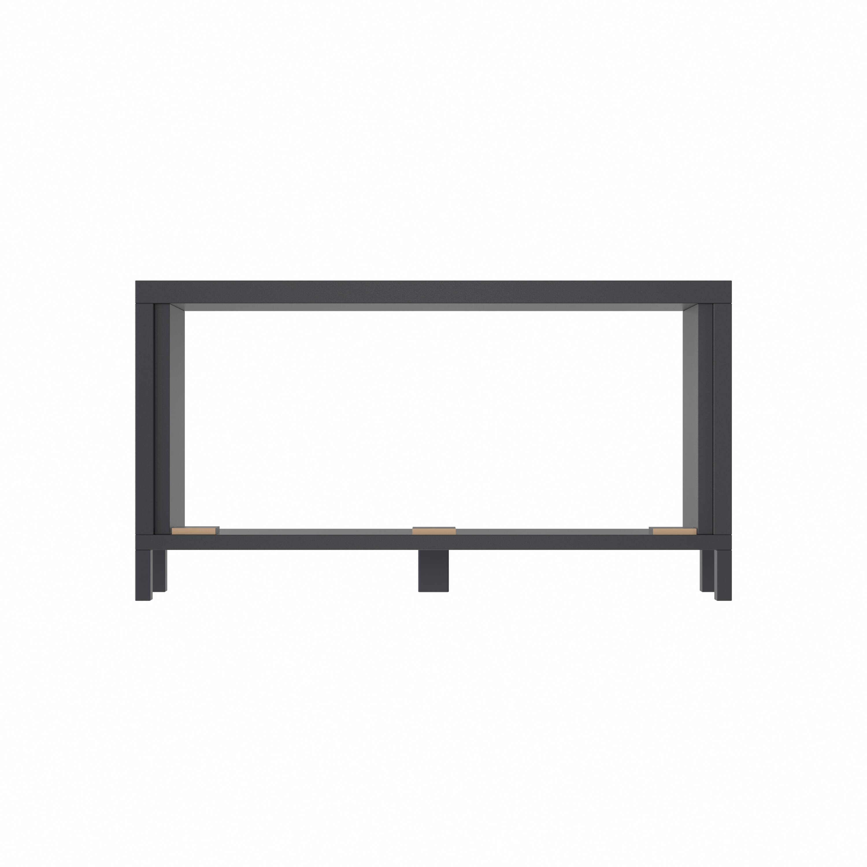 Back. Ihomeadore - 38-inch Modern Black TV Stand Media Storage Cabinet for TVs up to 32'' - Black.
