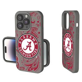 Keyscaper - NCAA - Alabama Crimson Tide Paisley iPhone Soft Touch Case - 14 - Gray