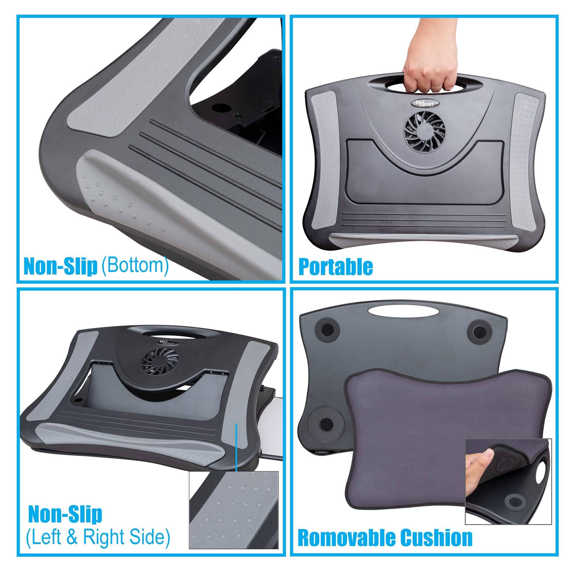 The Non-Slip (Bottom) Portable Non-Slip (Left & Right Side) Removable Cushion