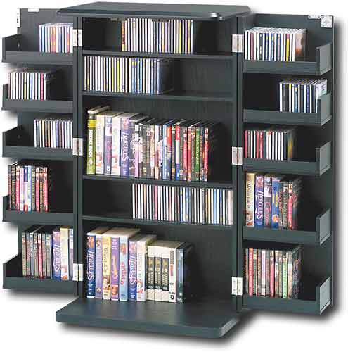 Angle Standard. Kenmark - 620-Disc 16-Shelf Multimedia Cabinet.