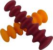 Epicureanist - Flexible Wine Bottle Stoppers (4-Pack) - Red/Orange - Angle
