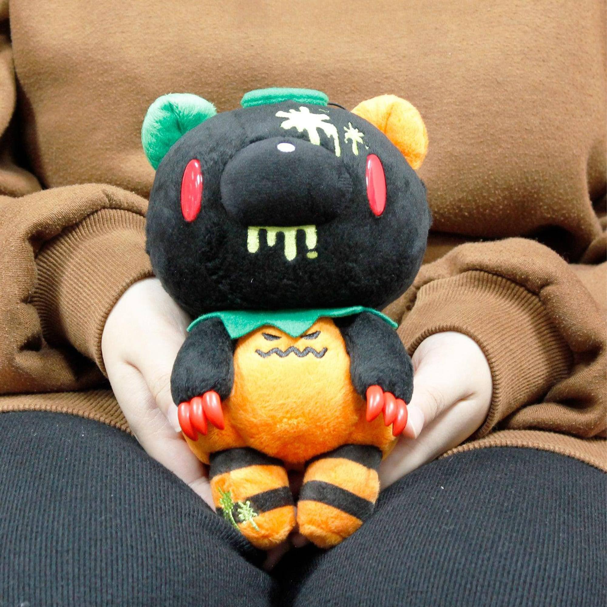 Alt View 3. Great Eastern - Gloomy Bear Pumpkin 8 Inch Collector Plush - Orange.