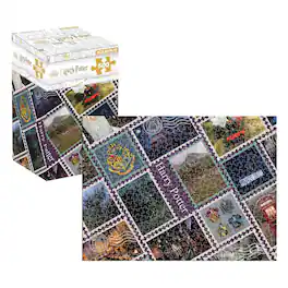 Harry Potter - Travel Stamps 500 Piece Jigsaw Puzzle (Vertical Box) - Multi-Colored