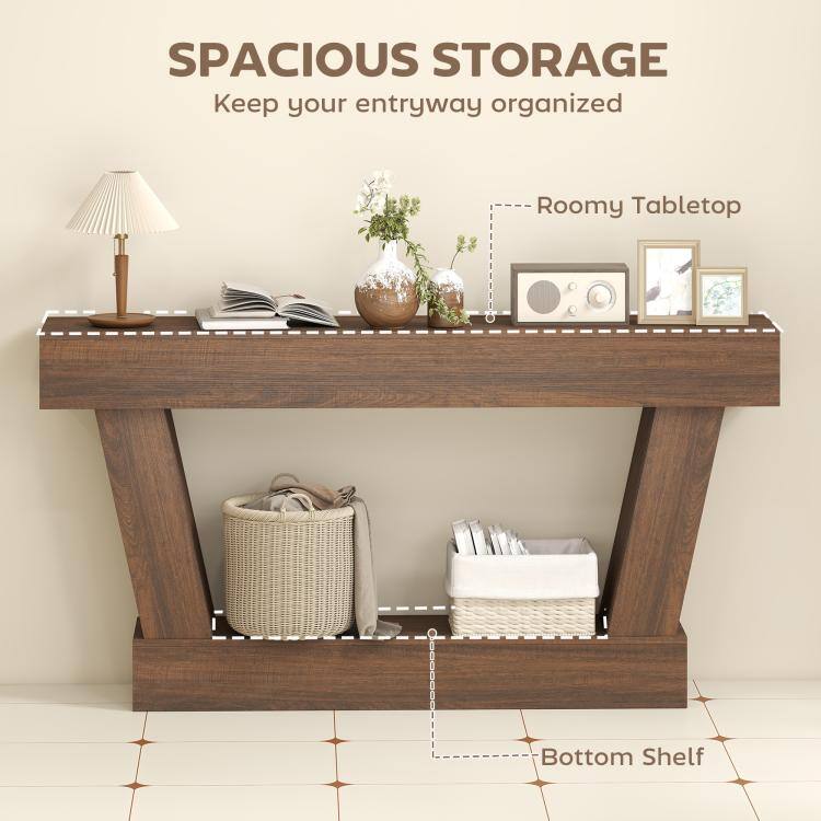 SPACIOUS STORAGE  
Keep your entryway organized

Roomy Tabletop

Bottom Shelf