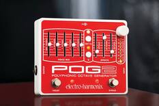 9V + 1A - OUTPUT
OCTAVES: -2 OCTAVES, -1 OCTAVE, +1 OCTAVE, +2 OCTAVES
DRY FX
ATTACK
LP FILTER
DETUNE
2 PRESETS
DRY -2, +1, +2
LP 4, 5
SAVE 6 TO 7
HOLD VOICE MIX Q EFFECTS 8 OUTPUT
POG 2
POLYPHONIC OCTAVE GENERATOR
electro-harmonix
PRESET BYPASS
