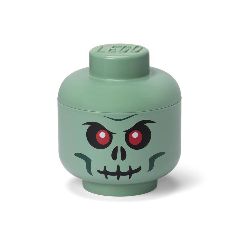 Alt View 2. Room Copenhagen - LEGO Small Stackable Storage Head, Green Skeleton   - COLLECTIBLES - Multicolor.