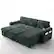 Alt View 7. Dyonery - 101" Sectional Sleeper Sofa Bed with Pull Out Bed, L Shaped Couch Sleeper Sofa with Reclining Backrest - Green.