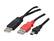 Front. StarTech.com - StarTech.com USB2HABMY6 Black & Red USB Y Cable for External Hard Drive - USB A to mini B.