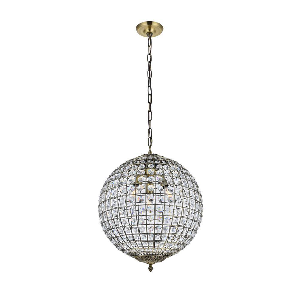 Alt View 2. Living District - Earlene 3 light 16 inch antique bronze pendant - Antique Bronze.