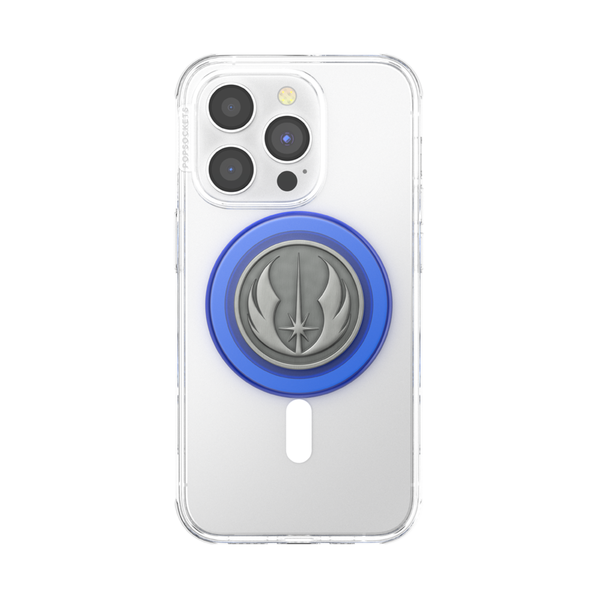 Back. PopSockets - MagSafe PopGrip Universal Magnetic Grip & Stand with Adapter Ring for Cell Phones - Star Wars --Jedi Icon-Enamel.