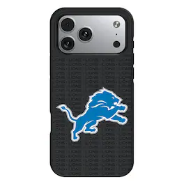 Keyscaper - NFL - Detroit Lions iPhone Text Backdrop Design Bump Case - 15 - Multicolor