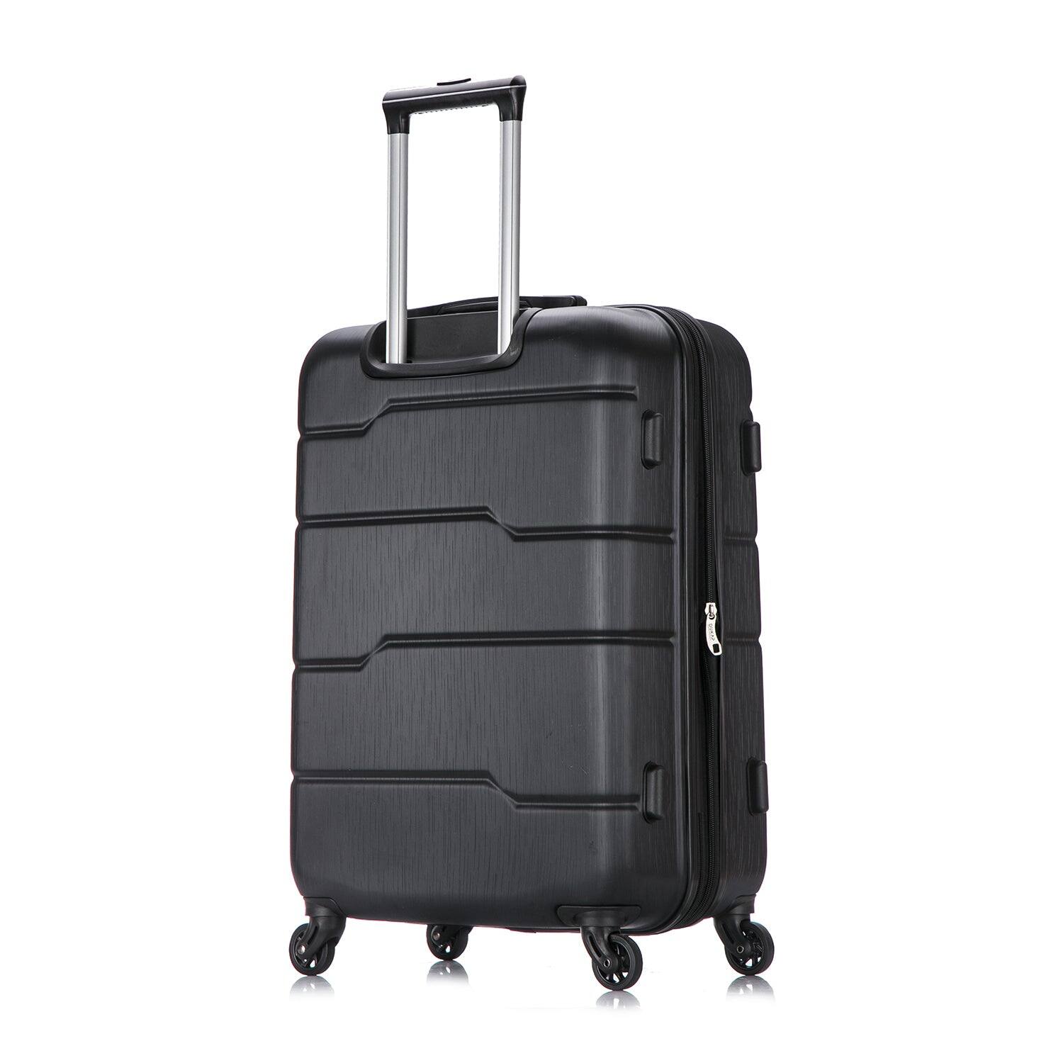 Alt View 1. DUKAP - Rodez Lightweight Hardside Spinner Luggage 24" - BLACK.