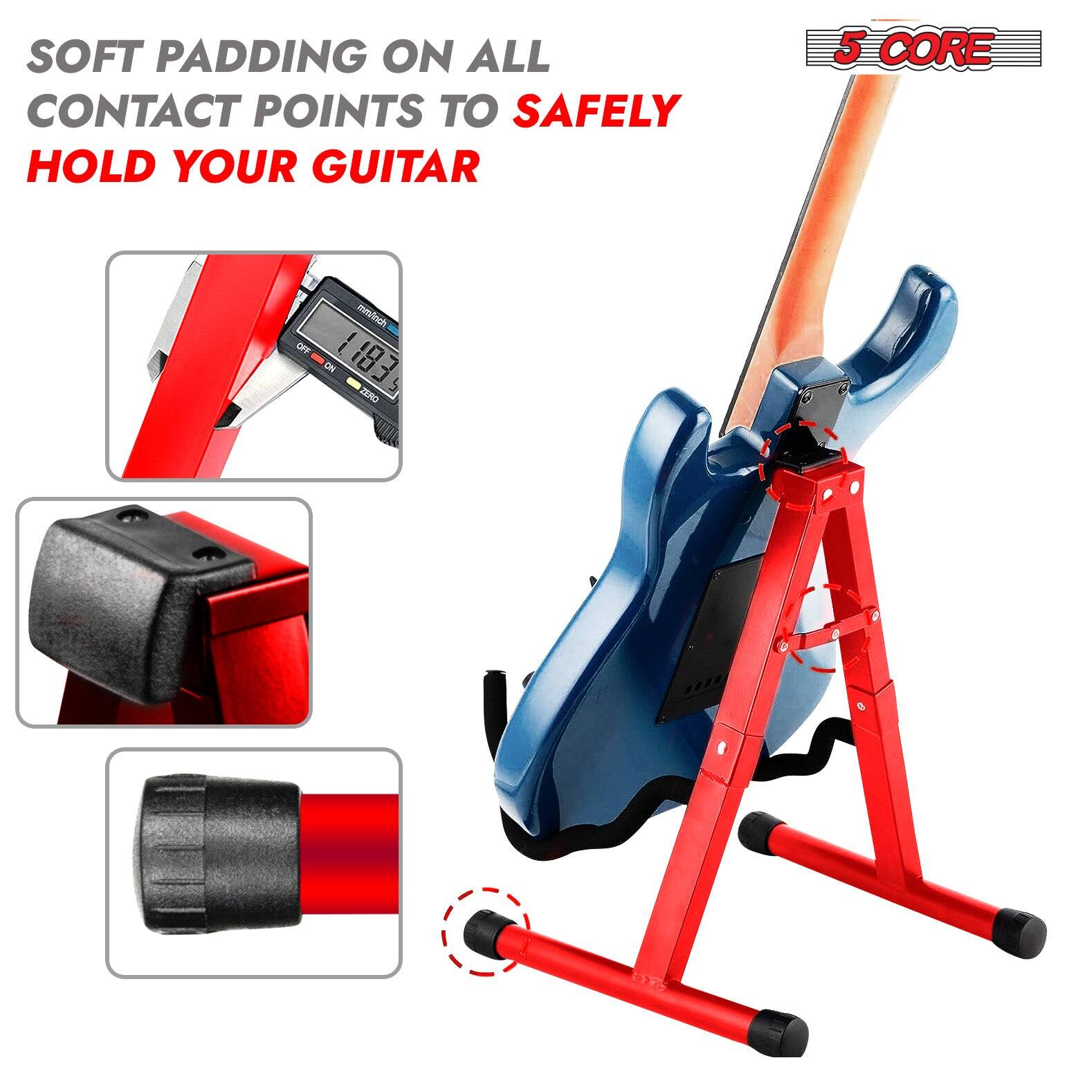 SOFT PADDING ON ALL CONTACT POINTS TO SAFELY HOLD YOUR GUITAR

5 CORE

SOFT PADDING ON ALL CONTACT POINTS TO SAFELY HOLD YOUR GUITAR