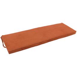 Blazing Needles - 60-inch by 19-inch Micro Suede Bench Cushion - Spice