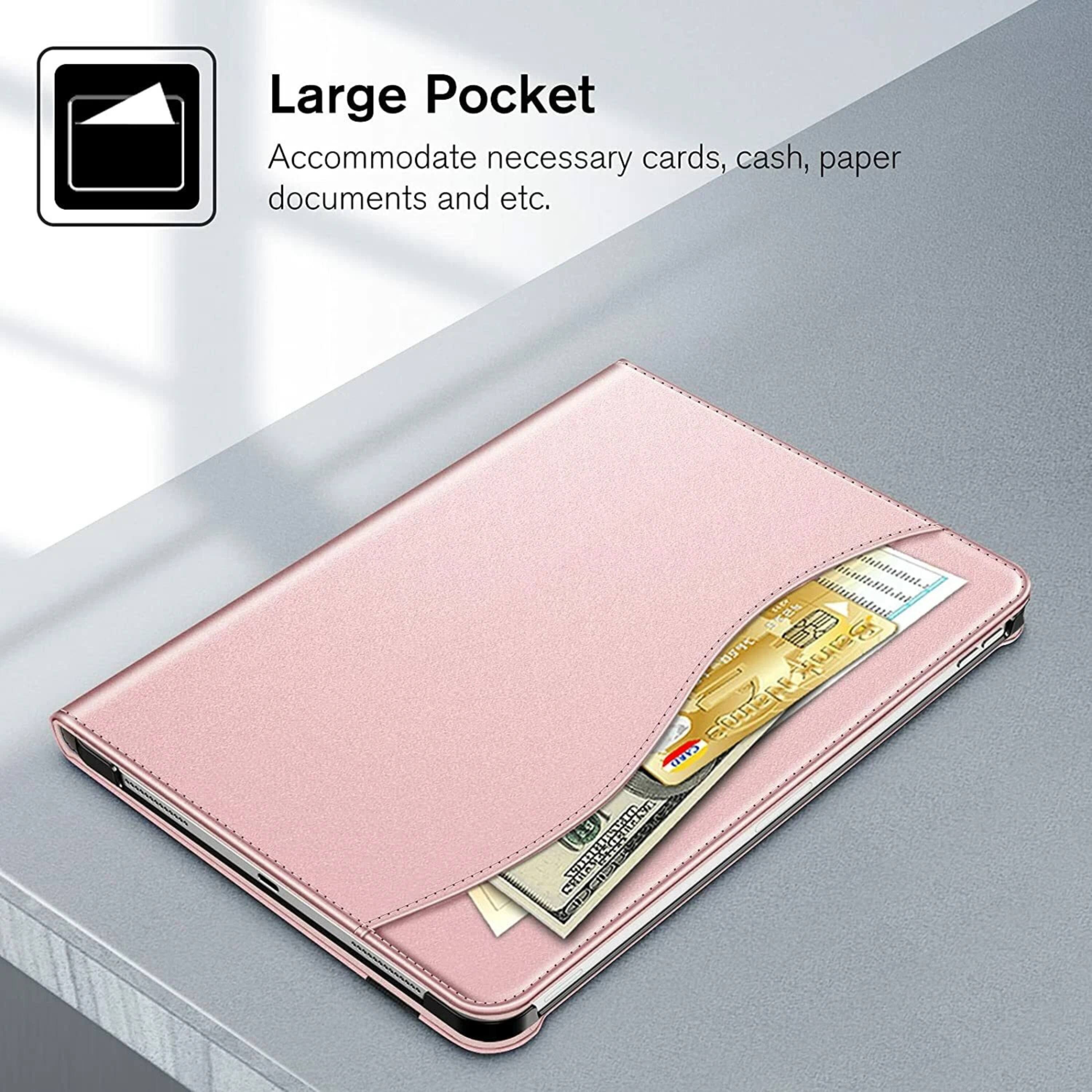 Large Pocket  
Accommodate necessary cards, cash, paper documents and etc.