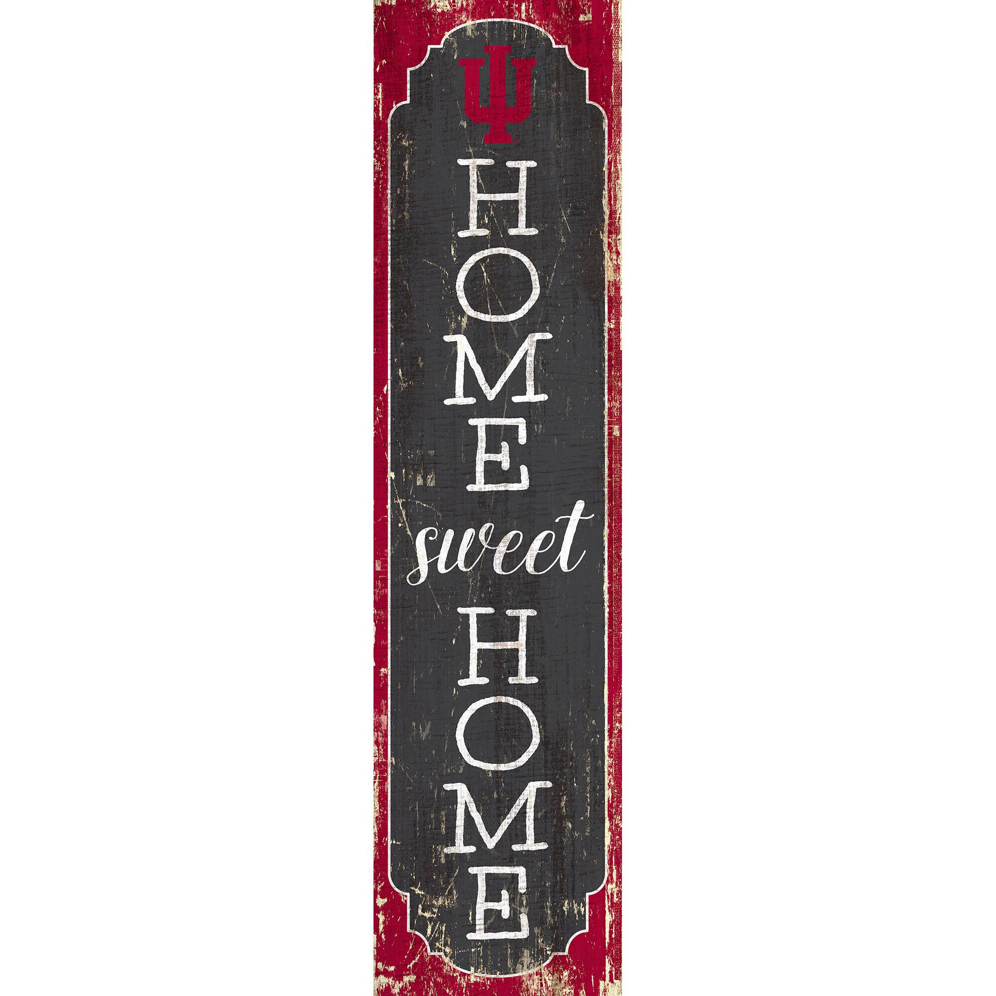 Indiana Hoosiers 24" Home Sweet Home Leaner Sign
