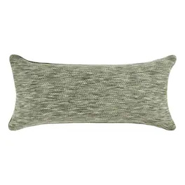 Manhattan Lane - Sam Lumbar Accent Throw Pillow, 14x26 Cedar Cotton Blend Texture - Cedar Green