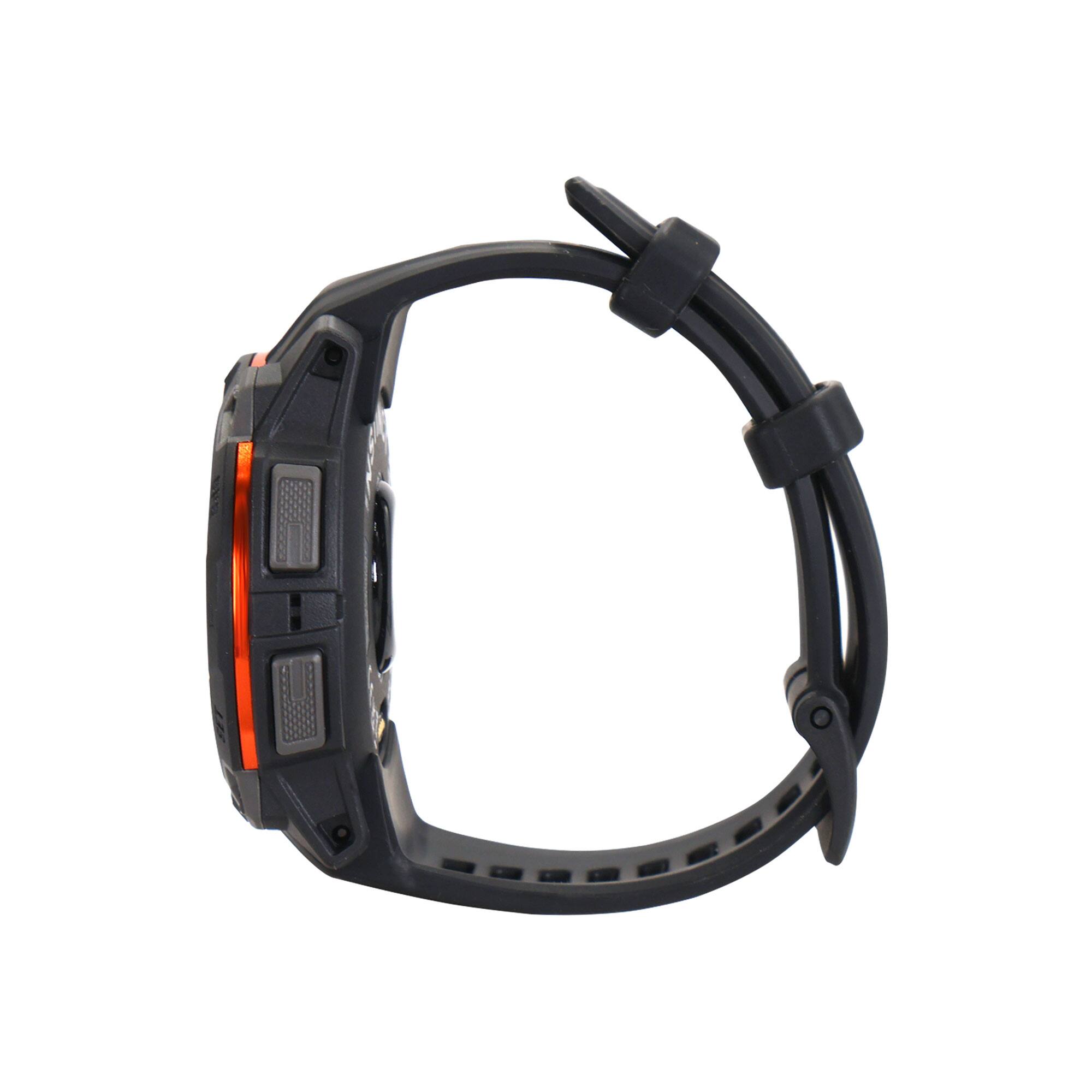 Alt View 2. Garmin - Garmin Instinct 3 Solar Rugged Outdoor GPS Smartwatch - 45mm, Silicone Band (Black) with USB Plug and Cleaning Cloth - Black.
