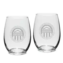 Jardine - Longwood Lancers 15oz. 2-Piece Stemless Wine Glass Set - Multicolor