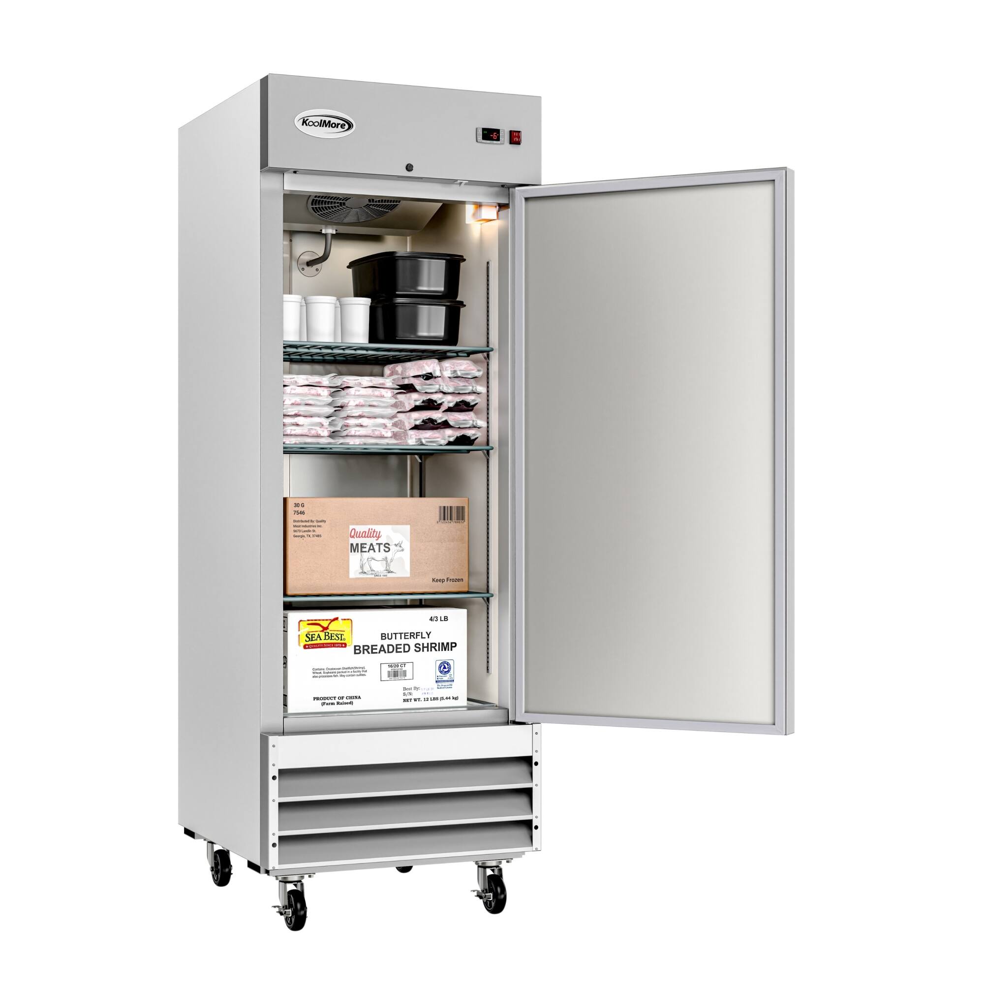 Koolmore 29 in. Commercial One Door Reach In Freezer 23 cu ft. RIF