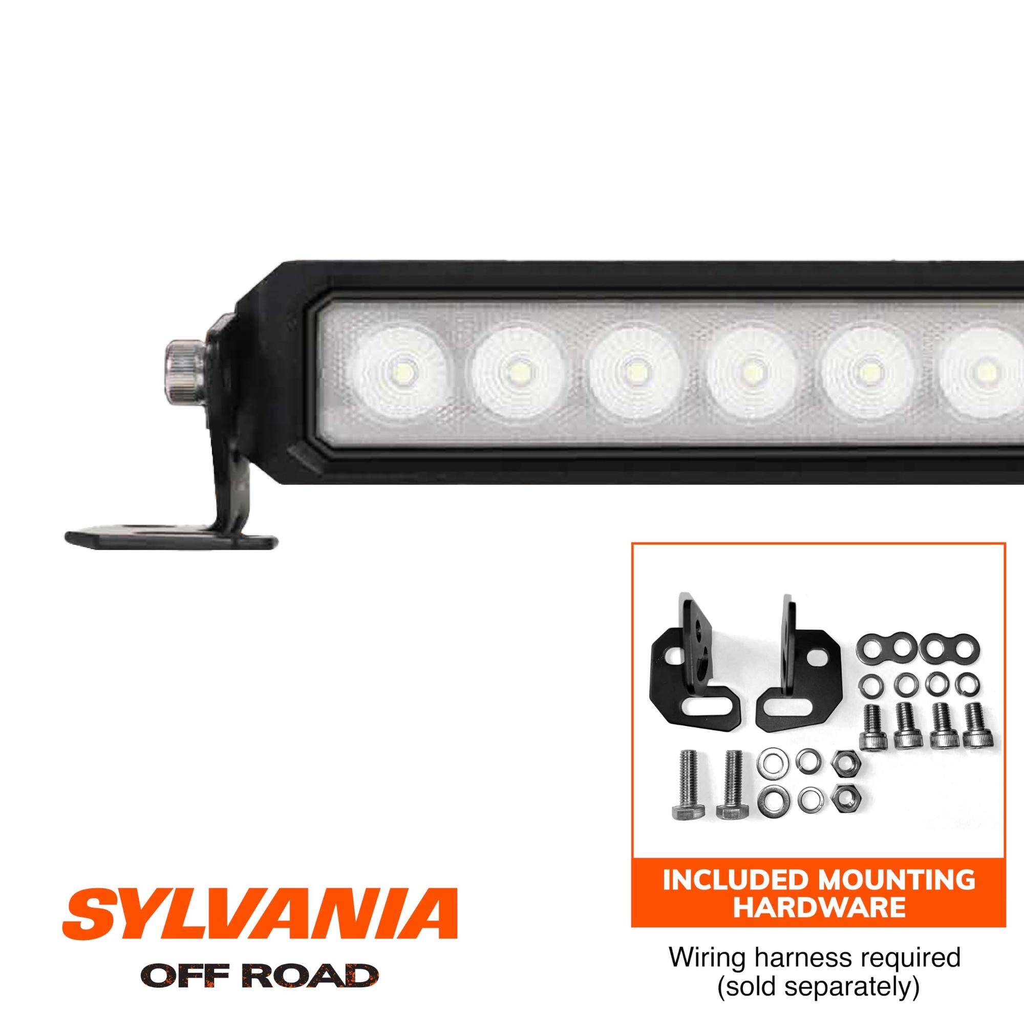 SYLVANIA OFF ROAD  
INCLUDED MOUNTING HARDWARE  
Wiring harness required (sold separately)