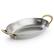 Alt View 4. Martha Stewart - Martha Stewart 6 Piece Mini Vintage Oval Au Gratin Pan Set with Brass Handle - Silver and Gold.