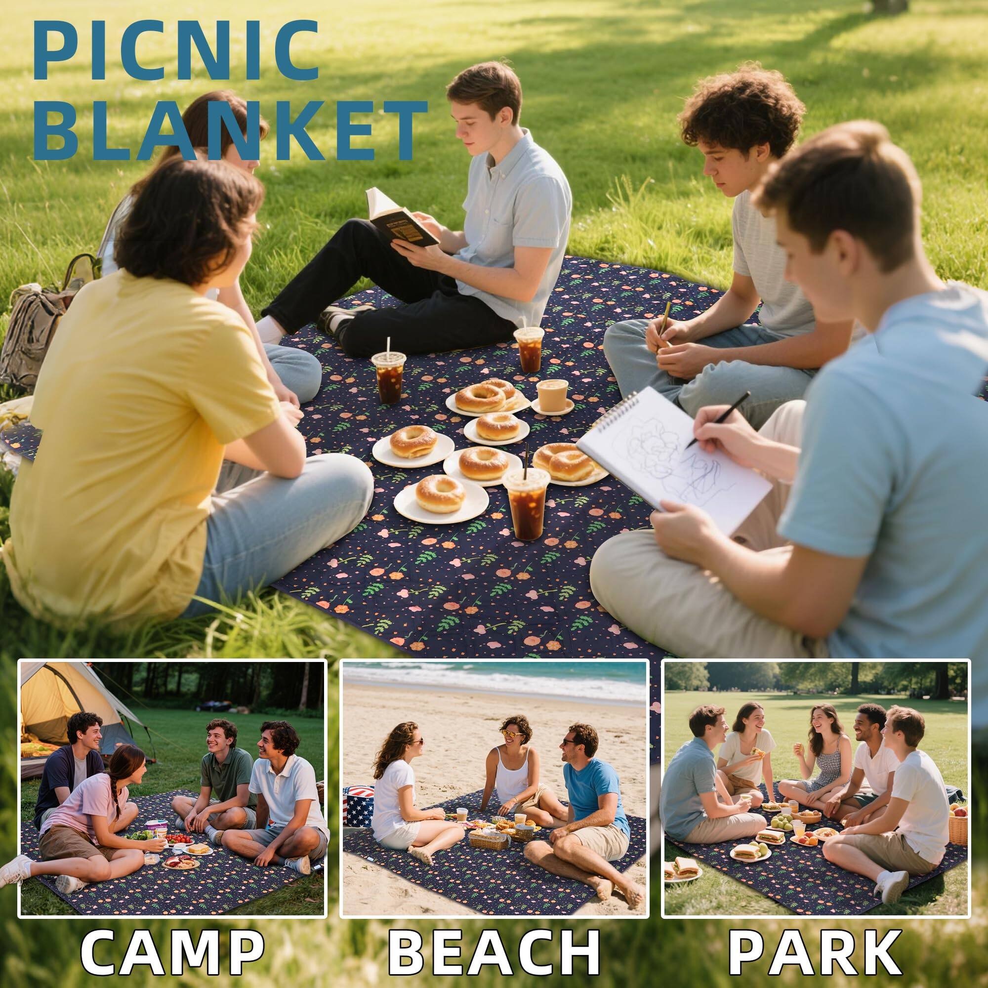 PICNIC BLANKET

CAMP  
BEACH  
PARK