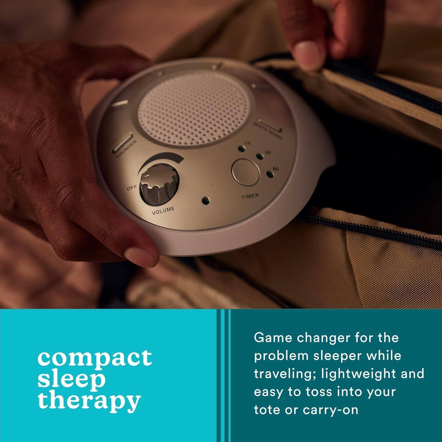 compact sleep therapy

Game changer for the problem sleeper while traveling; lightweight and easy to toss into your tote or carry-on