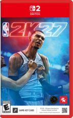 2 NINTENDO SWITCH NBA 2K27 LEDGER FL - SAI EVERYONE E ESRB 11 MATIONAL BASKETBALL ASSOCIATION 2K LAVERS ANFOGIATION 85 GB GB - Full game download via GAME-KEY CARD internet required. see back. support.nintendo.com/switch2/gamekeycard