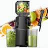 WETIE - Cold Press Juicer Machines, 5.3" Large Feed Chute, High Juice Yield, Large Auger for Whole Fruits & Vegetables - Black