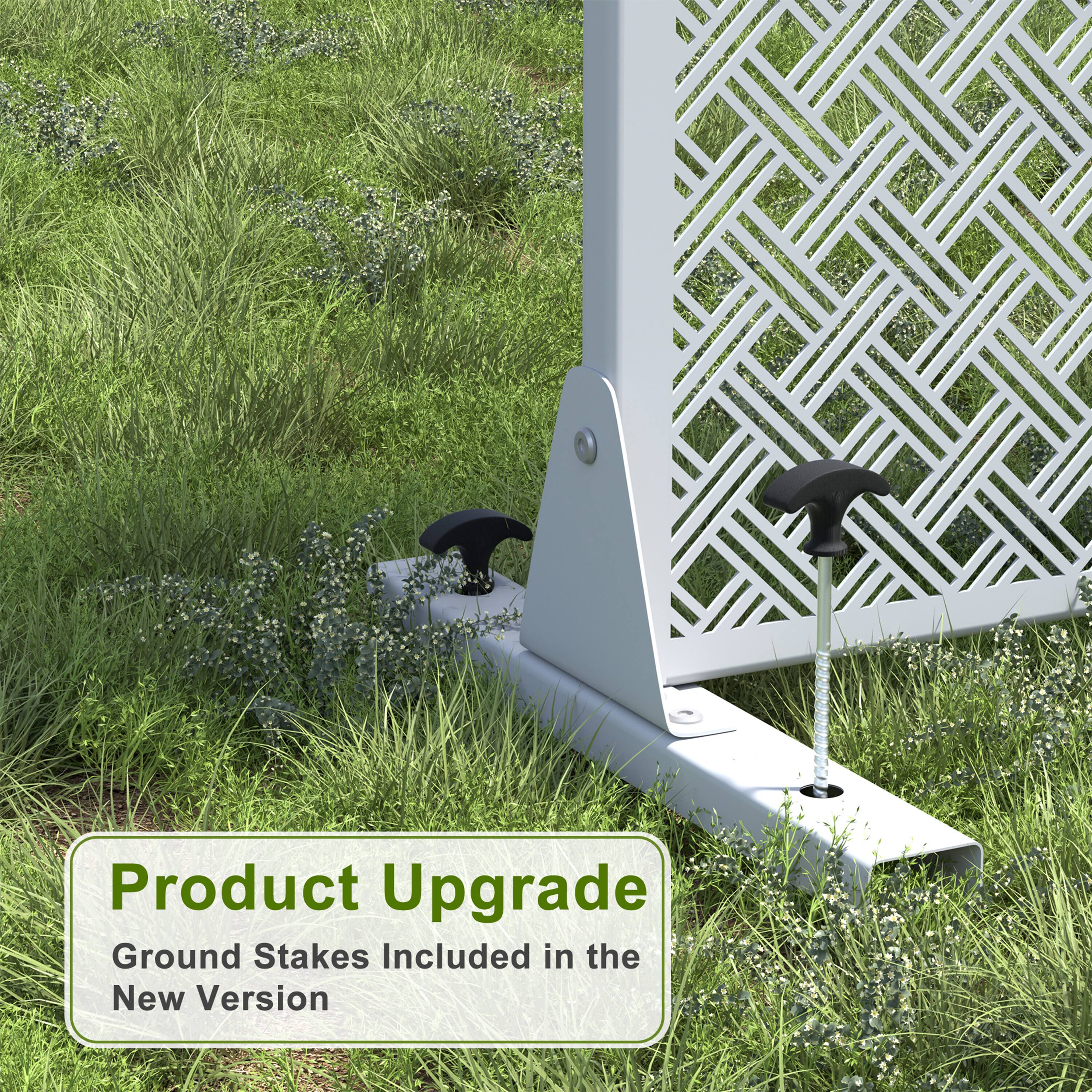 Product Upgrade  
Ground Stakes Included in the New Version