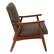 Left. OSP Home Furnishings - Davis Mid-Century Fabric Armchair - Klein Otter.