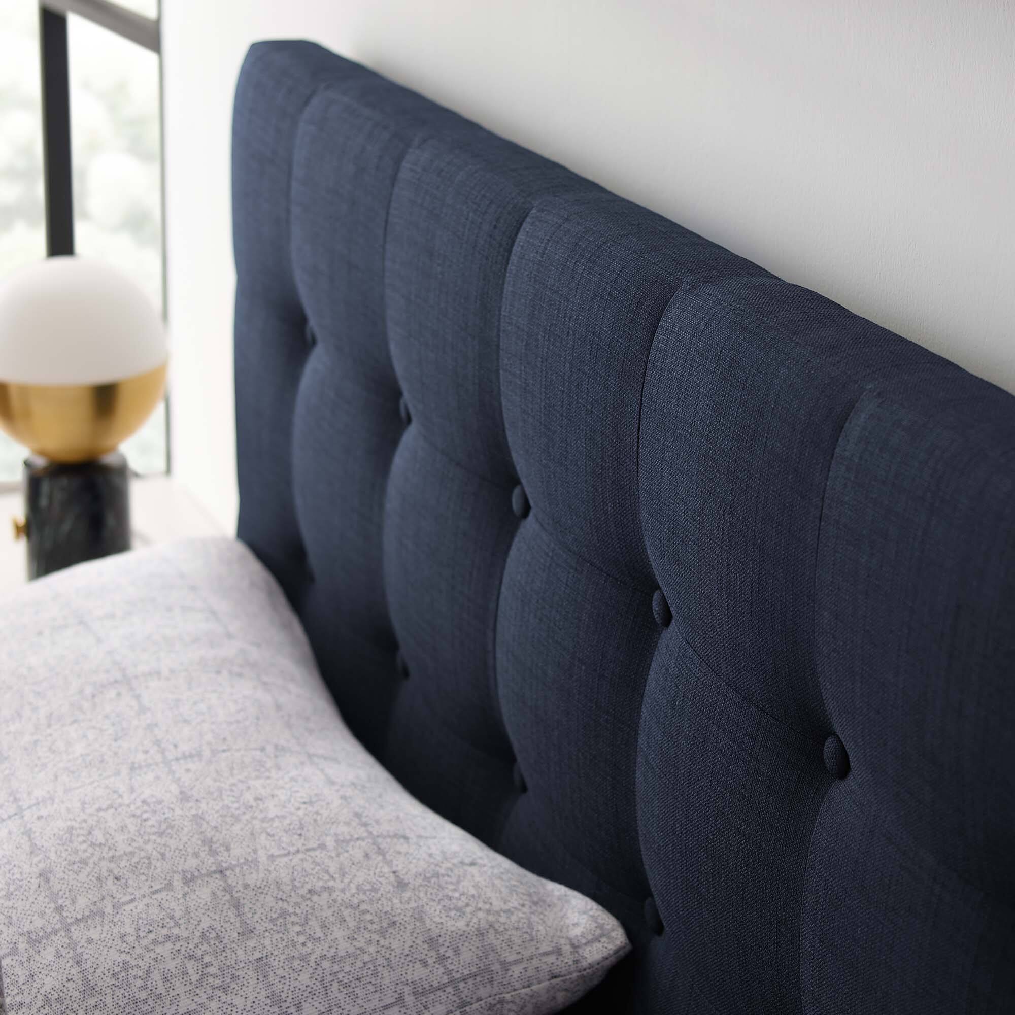 Alt View 4. Modway - Emily Upholstered Fabric Full Headboard by Modway - Blue.