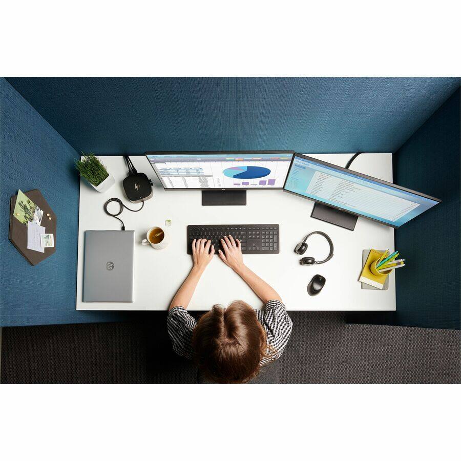 Alt View 5. HP - HPI SOURCING - NEW USB-C G5 Essential Dock - for Notebook, Desktop PC - Charging Capability - 120 W - USB Type C - 3.