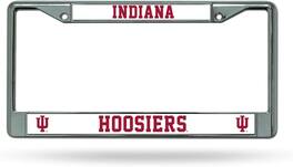 Rico Industries - Indiana Hoosiers Chrome Metal License Plate Frame - Multi