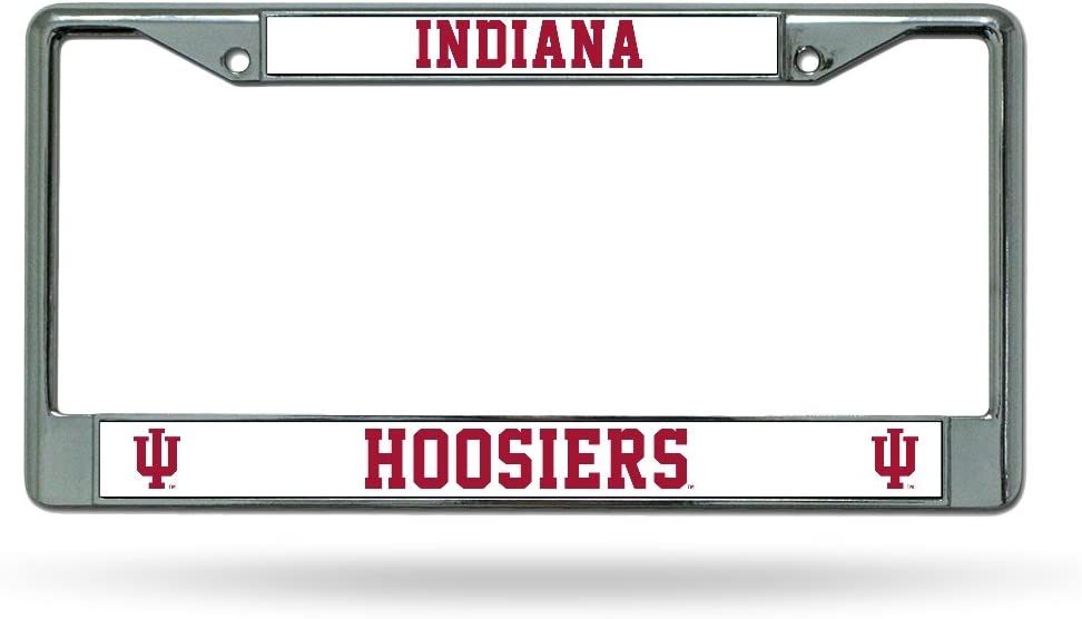 Indiana Hoosiers Chrome Metal License Plate Frame