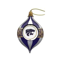 Santa's Workshop - Kansas State Wildcats Two-Piece 5.5" Spinning Bulb Ornament Set - Purple