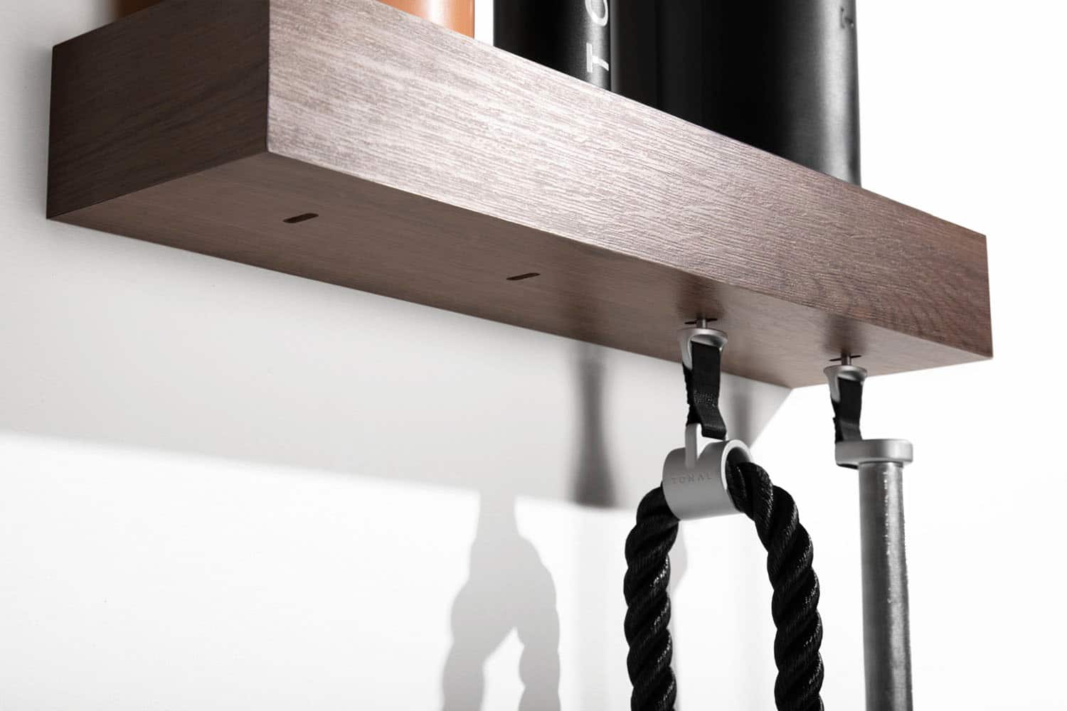 Angle. Tonal - Accessories Shelf (Coffee Oak) - Brown.