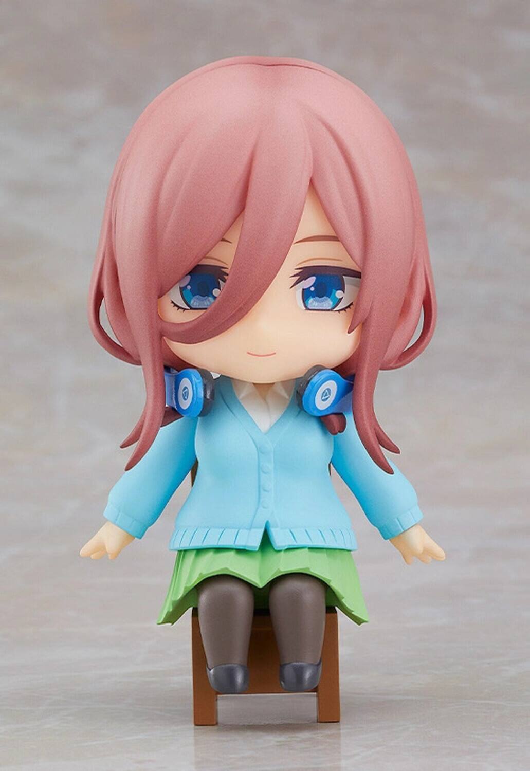 Alt View 1. Good Smile Company - Good Smile Company - Quintessential Quintuplets Movie - Miku Nendoroid Swacchao Action Figure   - Collectibles - Multicolor.